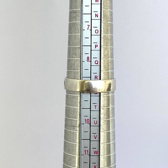 Sterling Silver 925 Mexico Modernist Geometric Scrolling Band Ring Sz 8.75 - Picture 10 of 16